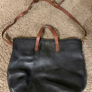 Madewell Black and Brown Crossbody Bag